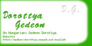 dorottya gedeon business card